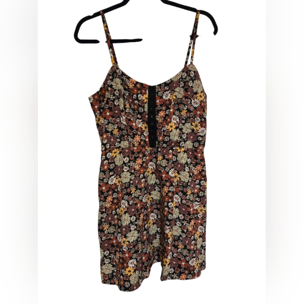 Lily Rose Floral Sleeveless dress Junior's sz XL